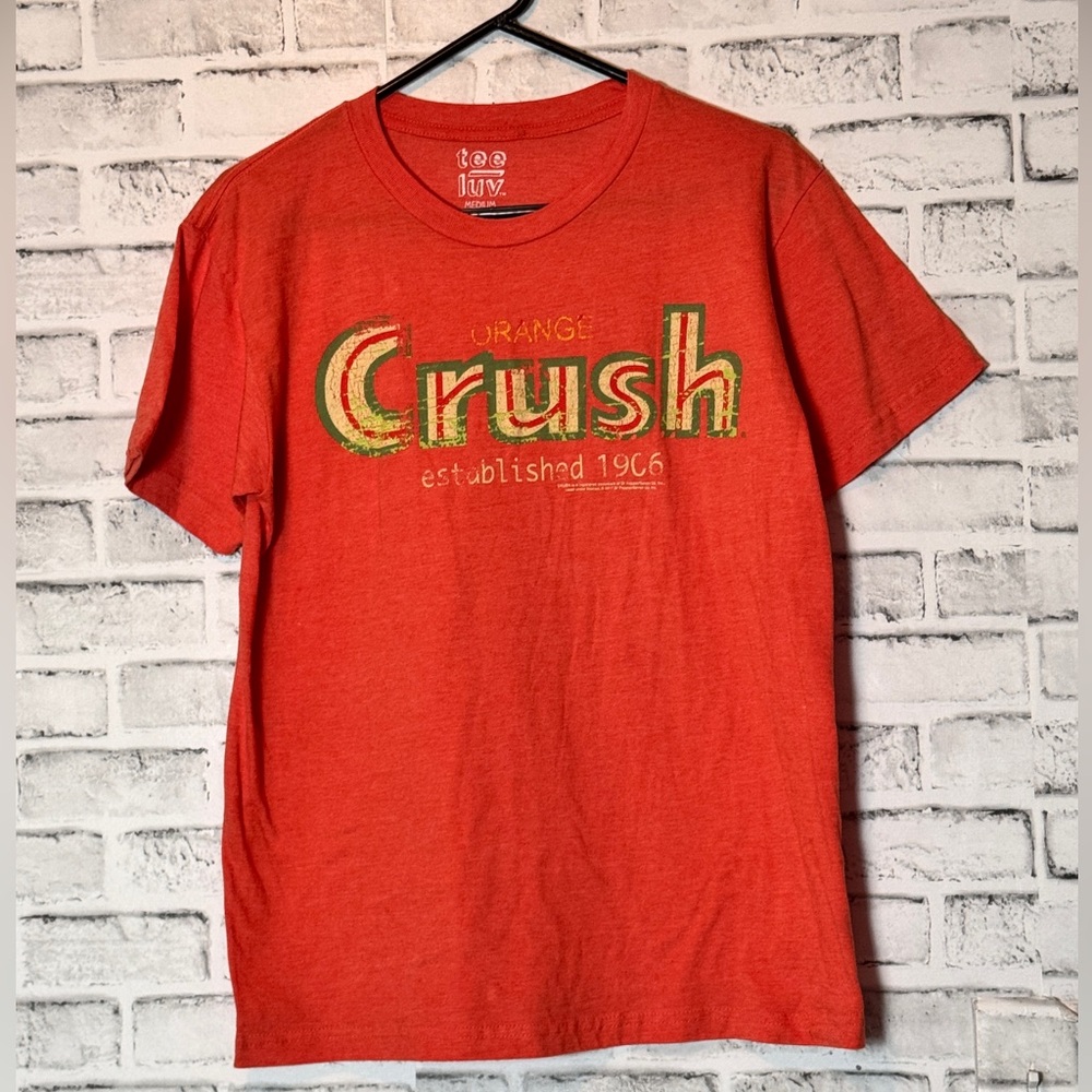 Orange Crush T-Shirt‎ size Medium soft distressed Gen X